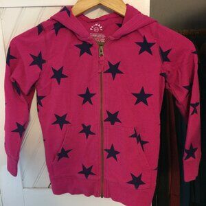 Primary 6-7T Pink Star Hoodie